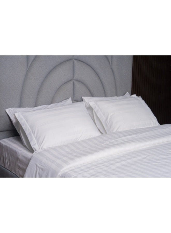 HAPPYMOON Hotel-Style Single Bed Bedding Set, 5 Pieces with Removable Filling – Soft Microfiber Duvet Set with Striped Design - Image 5