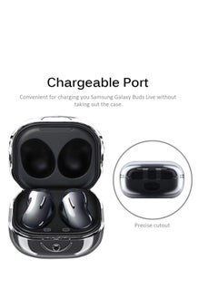 Y&D Compatible for Samsung Galaxy Buds Live Case Cover Soft TPU Anti-Shock Protective (Clear)  - Image 2