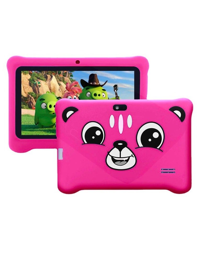 AROAQ Kids Tablet, Large Screen Smart Learning Tablet, Easy To Carry Children Touch Pad With Octa Core Processor, Durable Portable Android Tablet For Kids, (1pc, Pink)