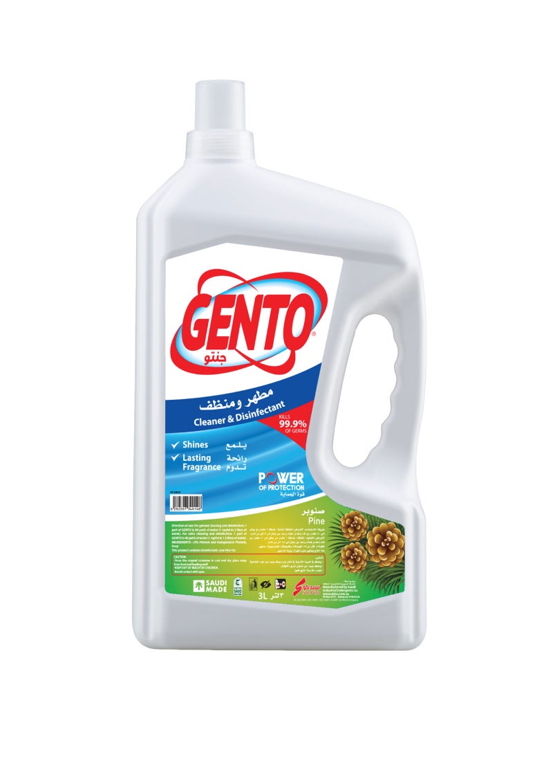 GENTO Cleaner And Disinfectant Pine 3L
