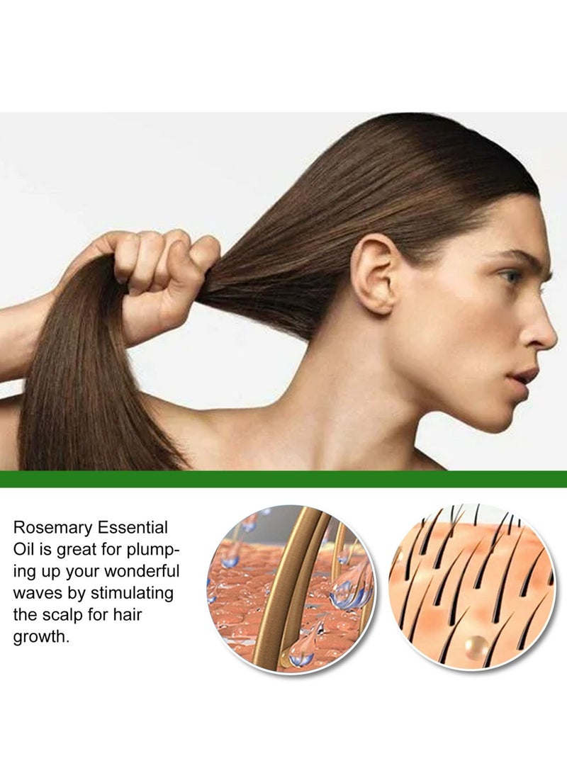 EELHOE 30ml Rosemary Hair Growth Essential Oil Prevent Hair Loss Nourish Scalp Strengthen Hair - Image 3