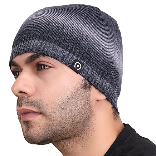 Coreteq Mixture Pattern Lightweight Skull Cap for Men and Women (Denim Blue, Free Size, Pack of 1) - Image 1