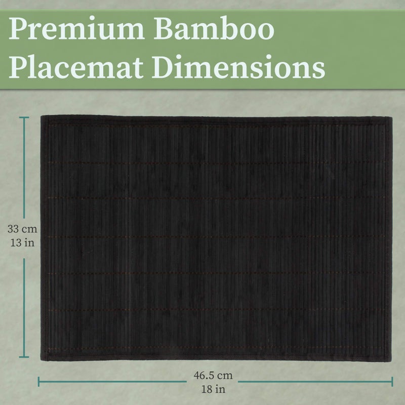 بامبو إم إن Bamboomn Bamboo Slats slats مع حدود القماش - طباعة ألوان صلبة - 18 "" × 13 " - Image 4