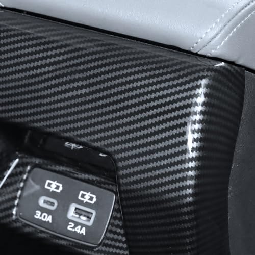 INTGET ABS Rear Air Vent Cover for 2024 2025 2026 Subaru Crosstrek Accessories Subaru Impreza Accessories Carbon Fiber Center Console AC Outlet Cover for 2025 Subaru Crosstrek Interior Accessories - Image 4