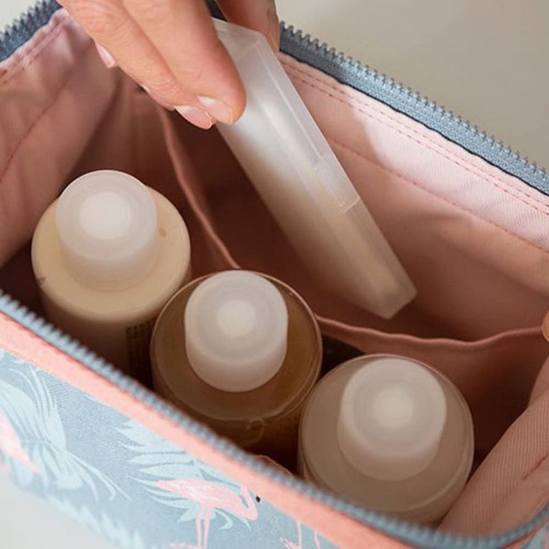 TAGUDA Cosmetic Toiletry Makeup Vanity Shaving Household Grooming Travel Storage Organizer Bags Pouch kit Pack for Men Women Girls Travel (Design 2) - Image 2