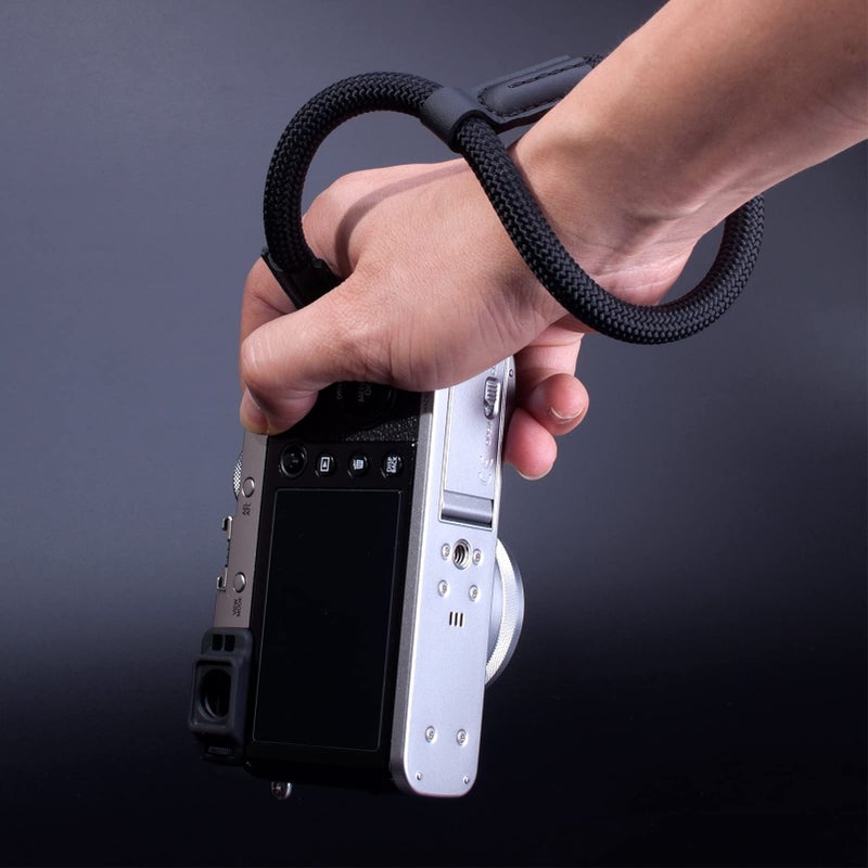 VKO Camera Wrist Strap, Rope Camera Strap Wrist for DSLR SLR Mirrorless Cameras Hand Strap Black - Image 3