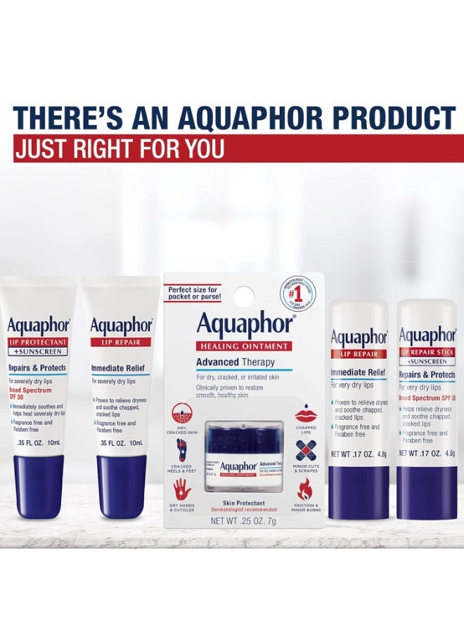 Aquaphor Lip Repair Stick, Moisturizing Lip Balm Pack, Relieves Dryness, 0.17 Oz Stick, Pack of 2 - Image 4