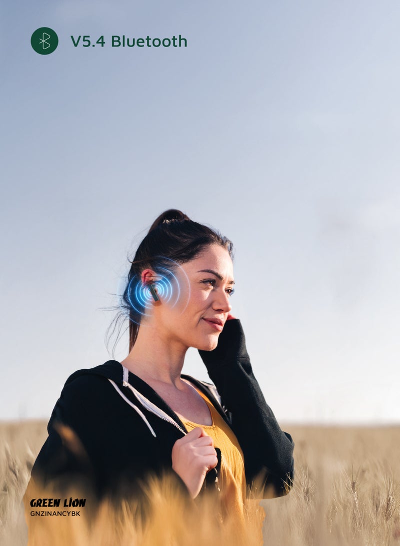 Earbuds ZINC Y Metal TWS with ANC / High-Definition Microphone / 25dB Noise Reduction / ANC TWS / Perfect for Travel/ Work or Relaxation/ Stable and Uninterrupted Audio Streaming - Black