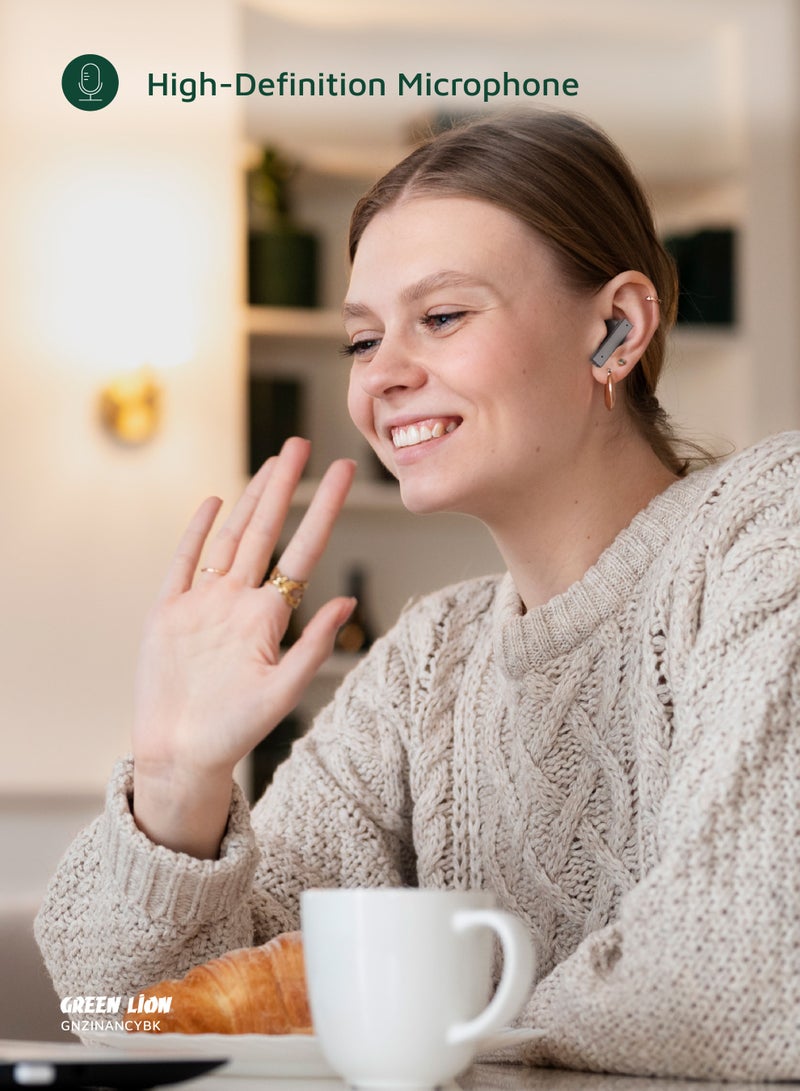 Earbuds ZINC Y Metal TWS with ANC / High-Definition Microphone / 25dB Noise Reduction / ANC TWS / Perfect for Travel/ Work or Relaxation/ Stable and Uninterrupted Audio Streaming - Black