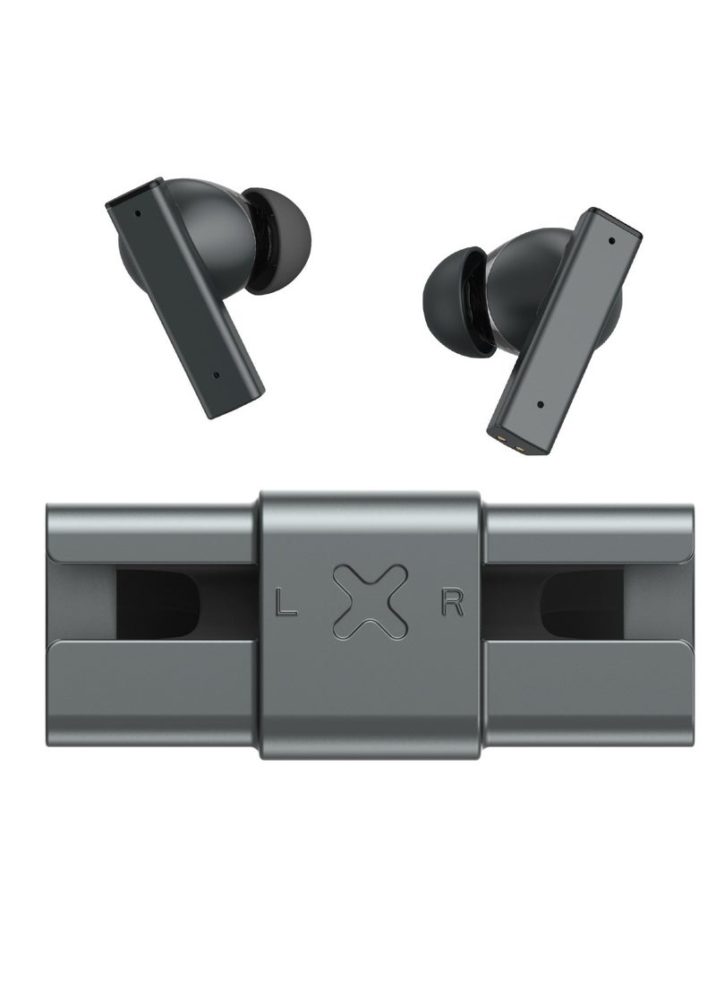 GREEN LION - Earbuds ZINC Y Metal TWS with ANC / High-Definition Microphone / 25dB Noise Reduction / ANC TWS / Perfect for Travel/ Work or Relaxation/ Stable and Uninterrupted Audio Streaming - Black - Image 1