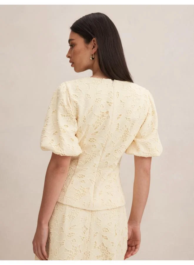 forever new Elora Puff Sleeve Top