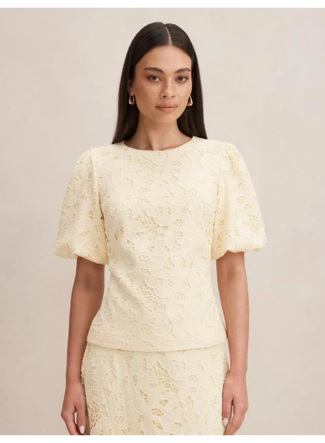 forever new Elora Puff Sleeve Top