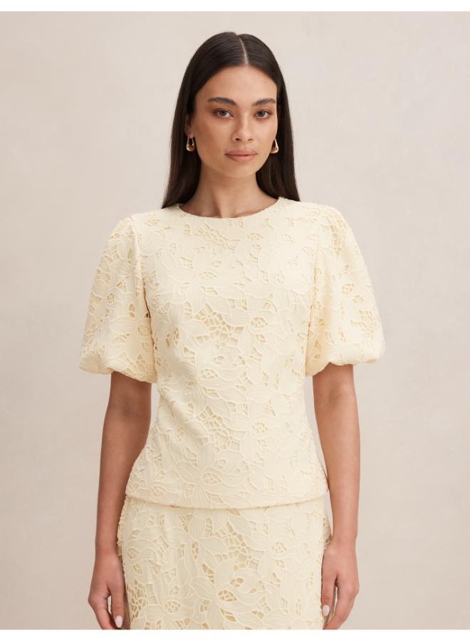 forever new Elora Puff Sleeve Top - Image 1