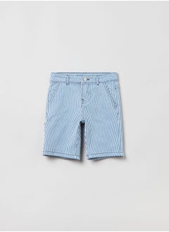 Ovs OVS Denim Shorts With Striped Pattern  - Image 1