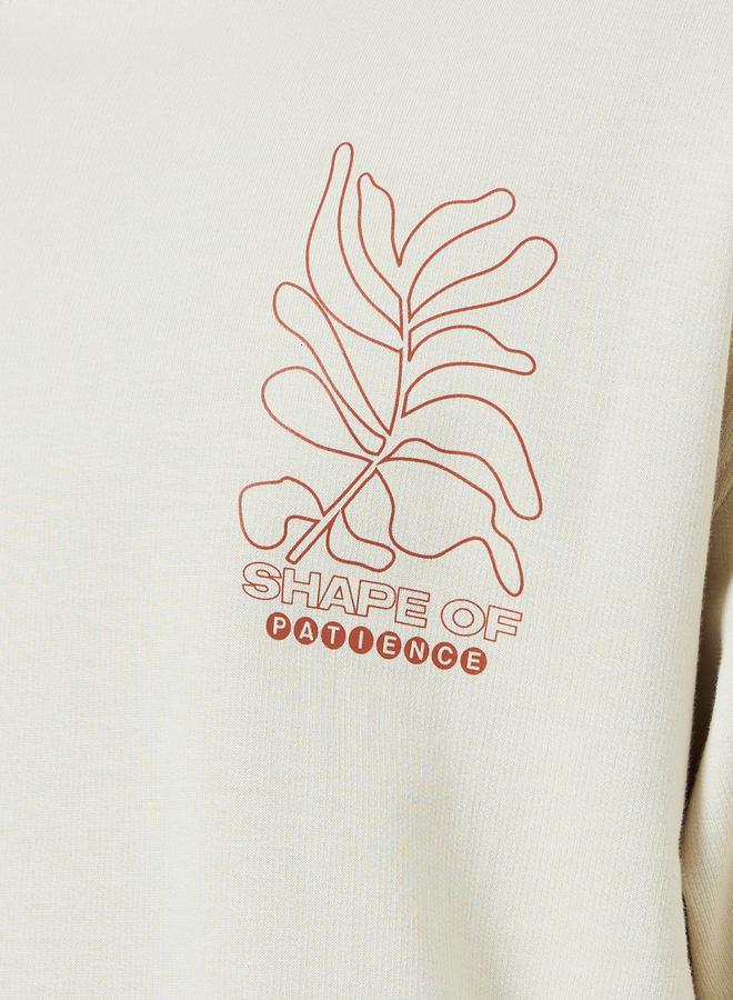 Styli Men Beige Graphic Print Oversized T-Shirt - Image 4