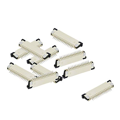 Dahszhi FPC/FFC Ribbon Cable Connectors 15 Pin 1.0mm Pitch Single Row Bottom Port Flat Socket Connector - 10pcs - Image 1