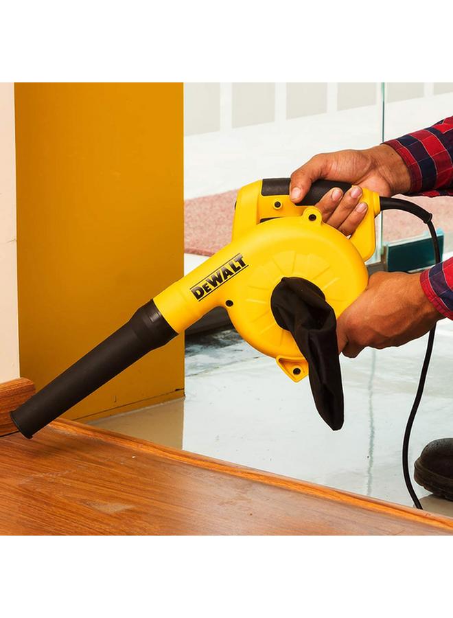 Dewalt 800W Rubber Handle Variable Speed Corded Blower Yellow and Black DWB800-B5 - Image 4