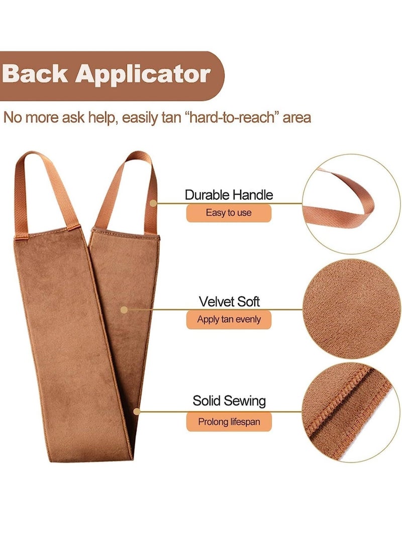 Captaintech 4 Pack Self Tanning Mitt with Self Tanning Glove for Self Tan Mitt Back Applicator Mini Self Tan Glove Exfoliating Mitt Tanning Mitts Self Tanner Glove - Image 3