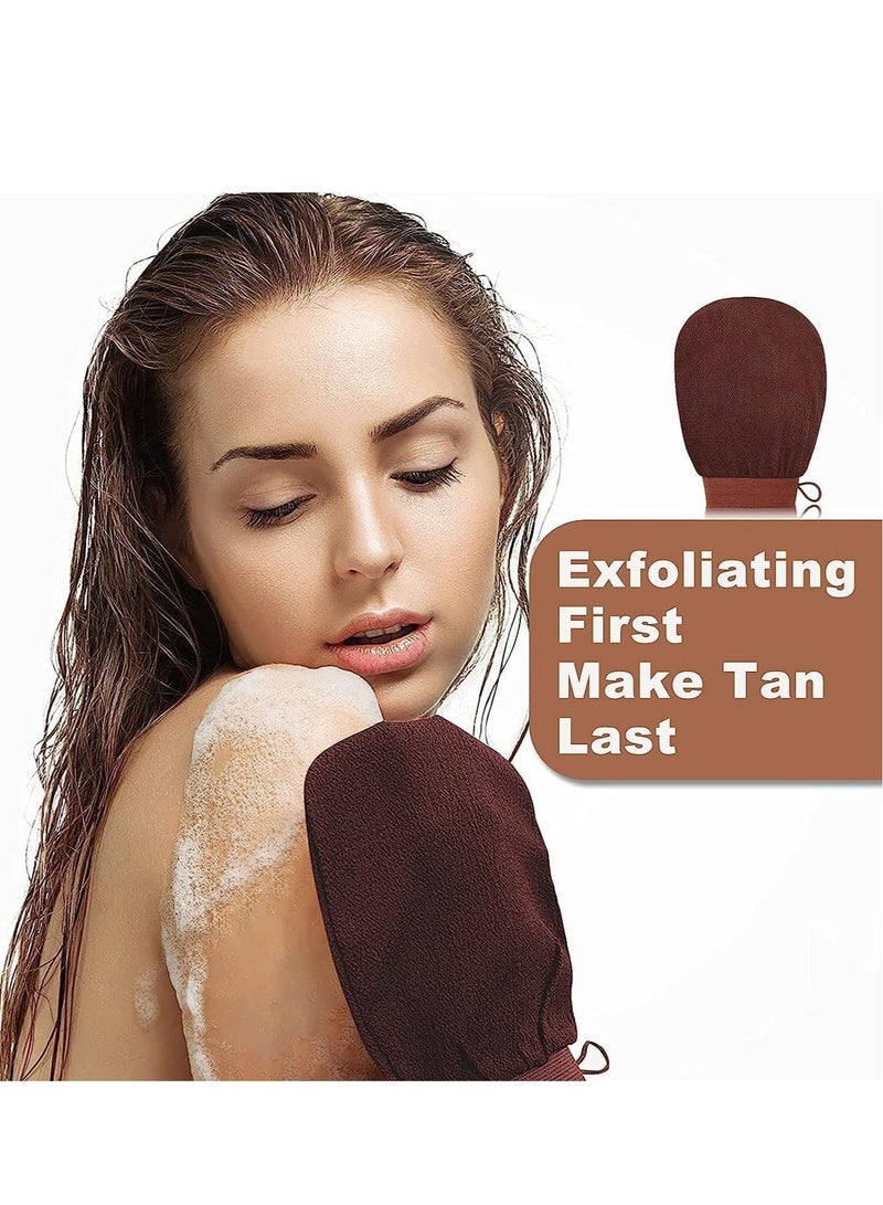 Captaintech 4 Pack Self Tanning Mitt with Self Tanning Glove for Self Tan Mitt Back Applicator Mini Self Tan Glove Exfoliating Mitt Tanning Mitts Self Tanner Glove - Image 4