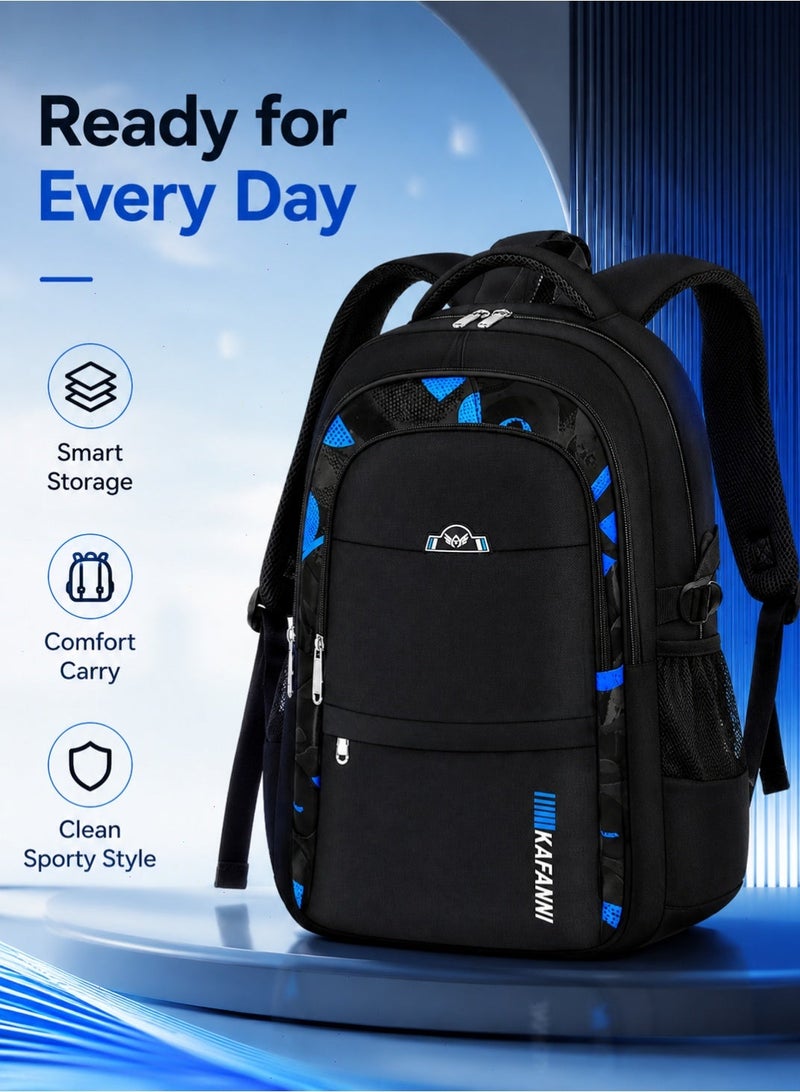 Yoawllty Waterproof School Bag for Boys & Girls - Spacious Lightweight Backpack for Middle Primary Students - Image 1