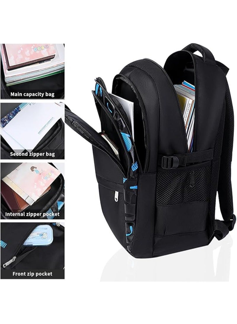 Yoawllty Waterproof School Bag for Boys & Girls - Spacious Lightweight Backpack for Middle Primary Students - Image 3