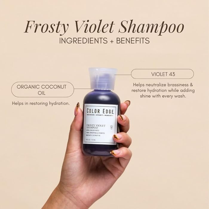 Color Edge Frosty Violet Shampoo 12oz. - Image 4