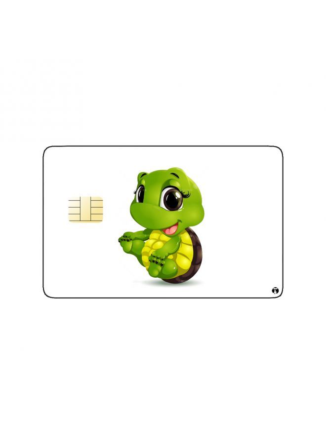 RKN PRINTED BANK CARD STICKER Cute Turtle Drawing - Image 1