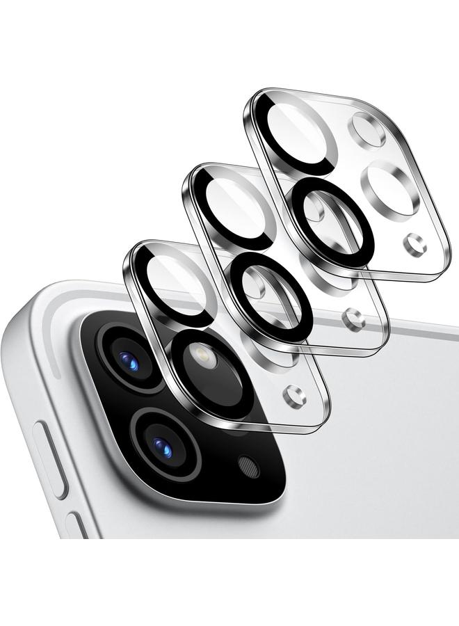 جي تيك واقي عدسة الكاميرا لجهاز ايباد برو 11 بوصة 12.9 بوصة إصدار 2022 2021 2020 9H مضاد للخدش شفاف عالي الدقة زجاج مقوى تغطية كاملة سهل التركيب عبوة من 3 قطع - Image 1