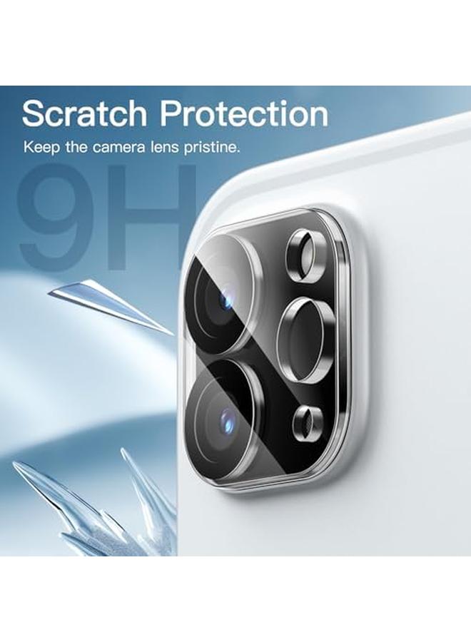 جي تيك واقي عدسة الكاميرا لجهاز ايباد برو 11 بوصة 12.9 بوصة إصدار 2022 2021 2020 9H مضاد للخدش شفاف عالي الدقة زجاج مقوى تغطية كاملة سهل التركيب عبوة من 3 قطع - Image 3