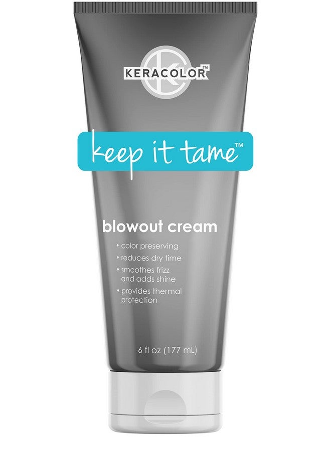 كيراكلر كريم كيراكولور بلو آوت لتنعيم الشعر - واقي حراري يحافظ على لون الشعر - يقلل من وقت الجفاف - ينعم التجعد ويضيف لمعانًا، 6 أونصة سائلة - Image 1