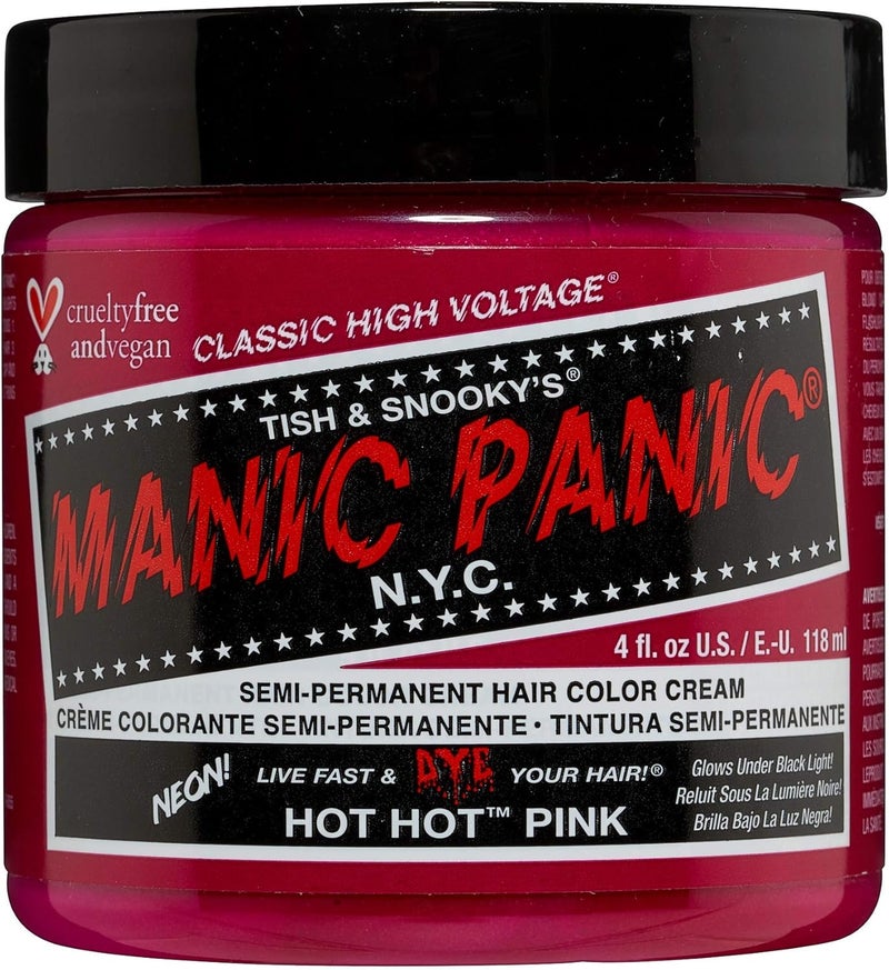 Manic Panic Hot Hot Pink Classic Creme Vegan Semi-Permanent Hair Dye 118ml - Image 1