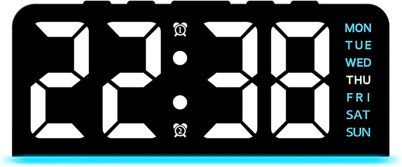 GoodTool LED Digital Alarm Clock with Ambient Light and Temperature Display - Image 1