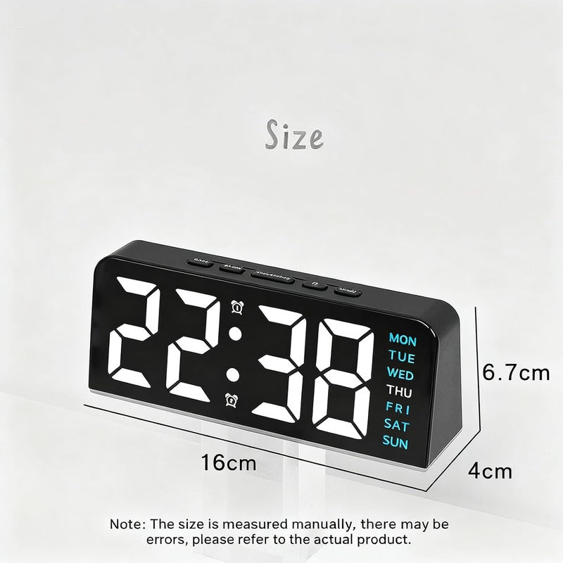 GoodTool LED Digital Alarm Clock with Ambient Light and Temperature Display - Image 3