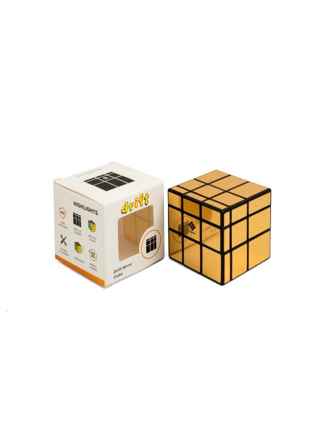 Cubelelo - Drift 3X3 Mirror Golden Magic Speed Cube | Shape Shifter Cube | Speedy Stress Buster Brainstorming Puzzle | Ideal For Kids & Adults | High-Performance Bump Cube - Image 1