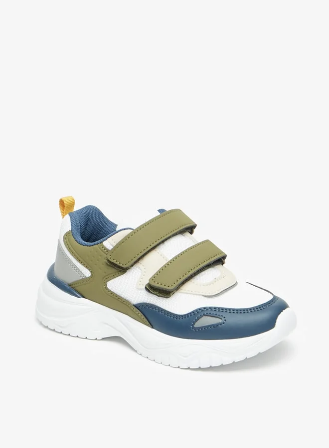 LBL by Shoexpress Boy's Paneled Sports Shoes with Hook and Loop Closure