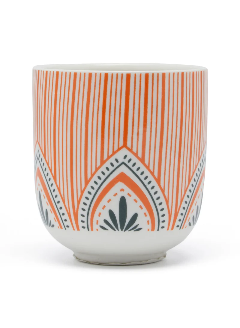Simply Kitchen Floral Mm Reverse Kori Jhallar Ceramic Cup