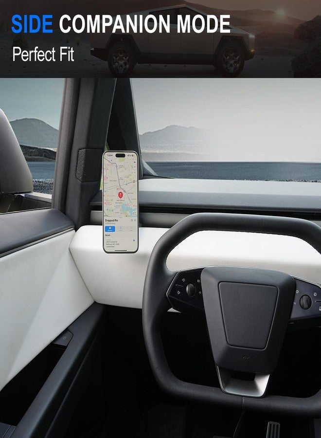 ELECFRESH Phone Mount for Tesla Cybertruck Fit for All Phone, Magnetic Phone Holder for Cybertruck Accessories Can be Adjusted 360° (Model) - Image 3