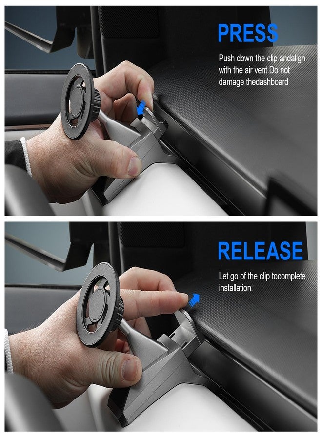 ELECFRESH Phone Mount for Tesla Cybertruck Fit for All Phone, Magnetic Phone Holder for Cybertruck Accessories Can be Adjusted 360° (Model) - Image 5