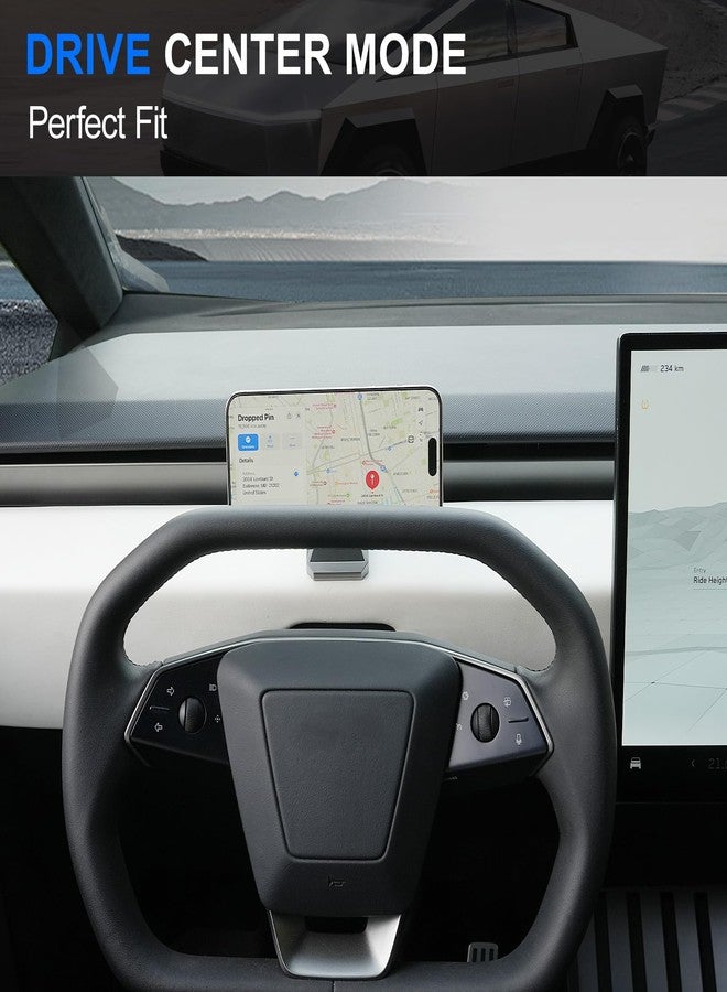 ELECFRESH Phone Mount for Tesla Cybertruck Fit for All Phone, Magnetic Phone Holder for Cybertruck Accessories Can be Adjusted 360° (Model) - Image 4