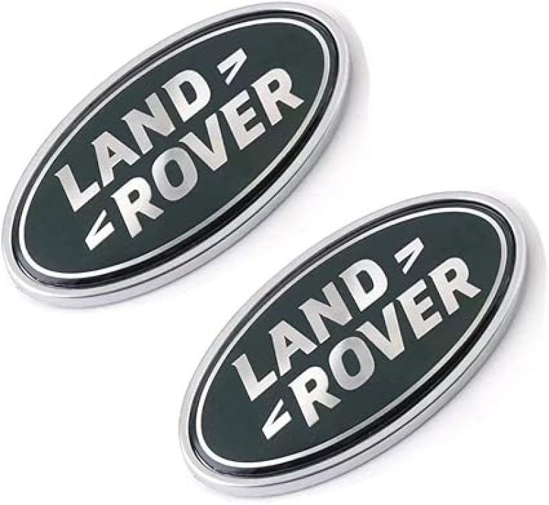 LAND ROVER Front Grille Emblem 3.54 x 1.97 Inches Raised 3D Design Tailgate Badge - UV Stable ABS Construction Vehicle Badge for Land Rover SUV - Image 1