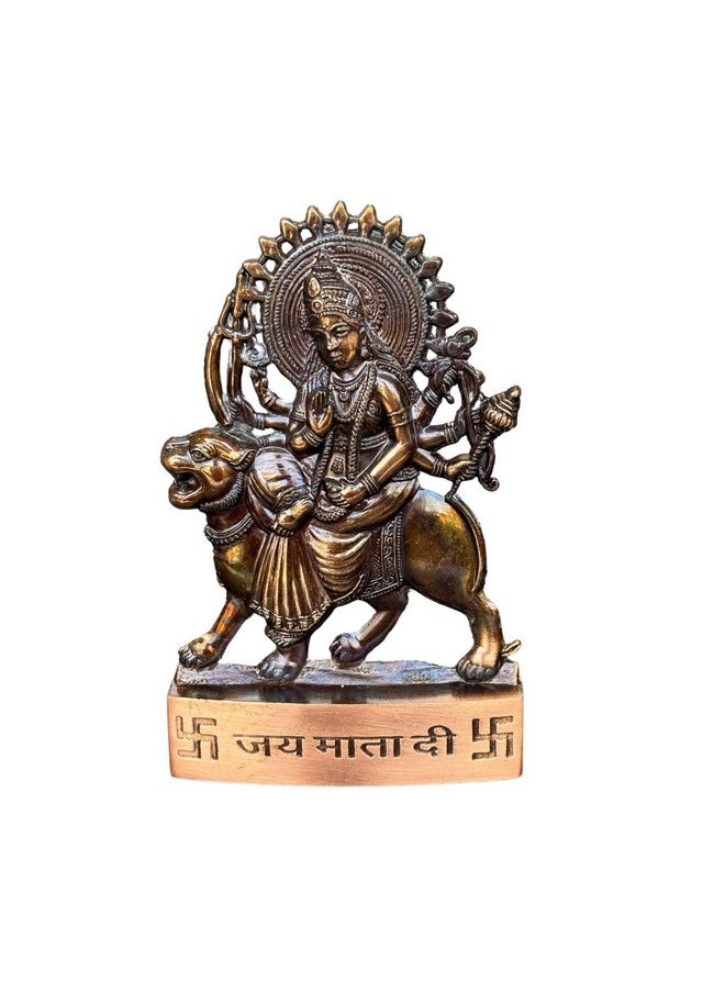 سالفوس أب سولوشنز - تمثال Salvus App Solutions Hindu God Durga Devi للحرف اليدوية/Murti لتحفة Vastu - عنصر هدية مورتي ديني (3 × 4.5 بوصة) - Image 1