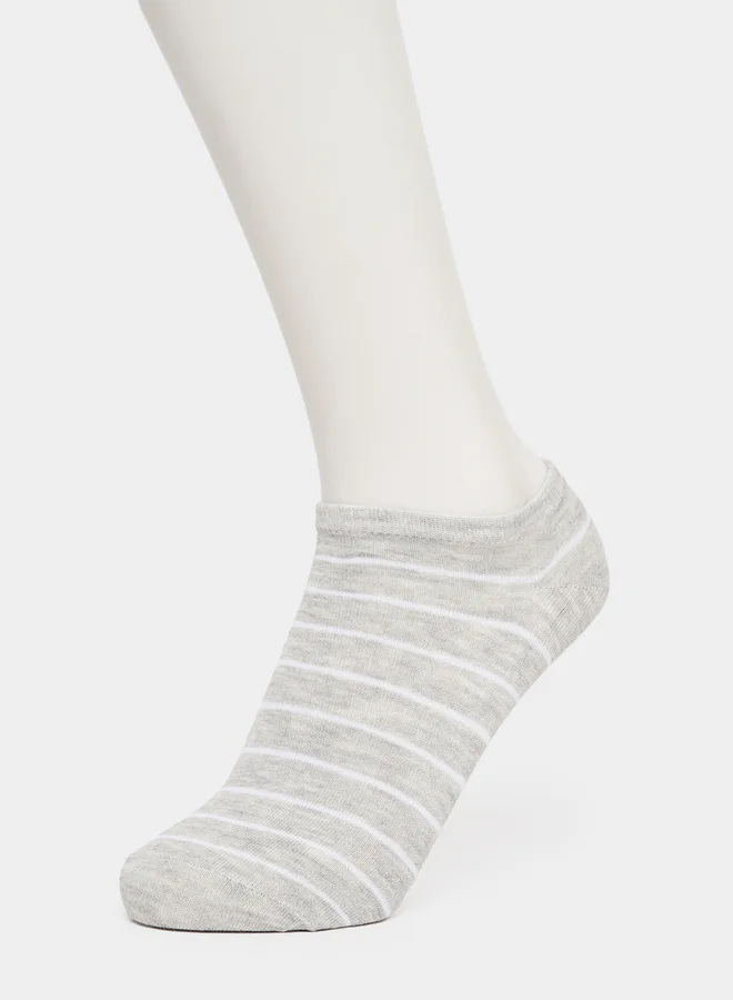 Styli Styli Set of 5 - Striped Shoe Liner Socks