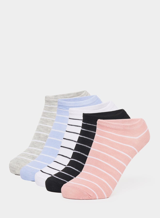 Styli Styli Set of 5 - Striped Shoe Liner Socks  - Image 1