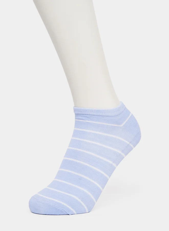 Styli Styli Set of 5 - Striped Shoe Liner Socks