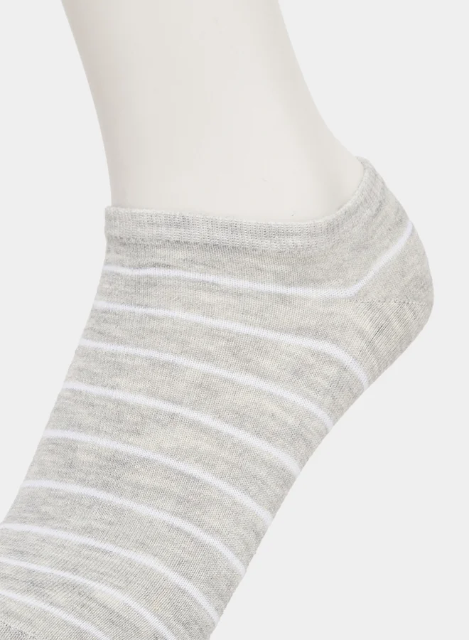 Styli Styli Set of 5 - Striped Shoe Liner Socks