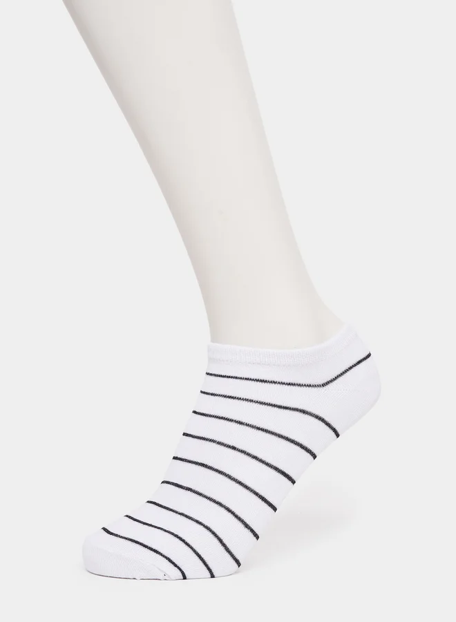 Styli Styli Set of 5 - Striped Shoe Liner Socks