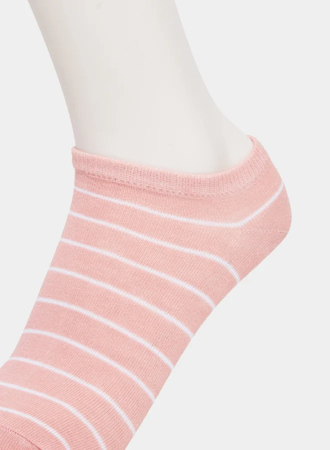 Styli Styli Set of 5 - Striped Shoe Liner Socks