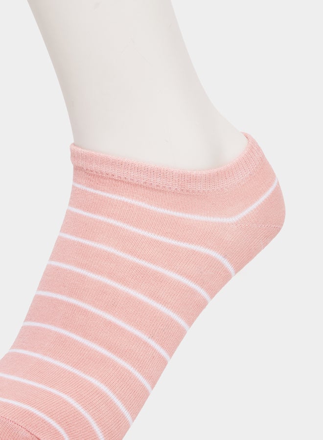 Styli Styli Set of 5 - Striped Shoe Liner Socks  - Image 3