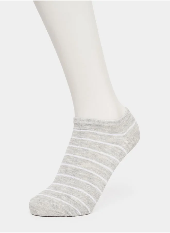 Styli Set of 5 - Striped Shoe Liner Socks