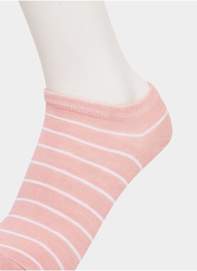 Set of 5 - Striped Shoe Liner Socks - pzsku/ZEFDD5407FD7EE0AB08AEZ/45/_/1734941341/5e694037-2d5e-4f39-898f-77456605b533